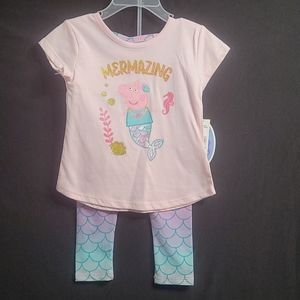 Peppa Pig matching outfit girls 24M